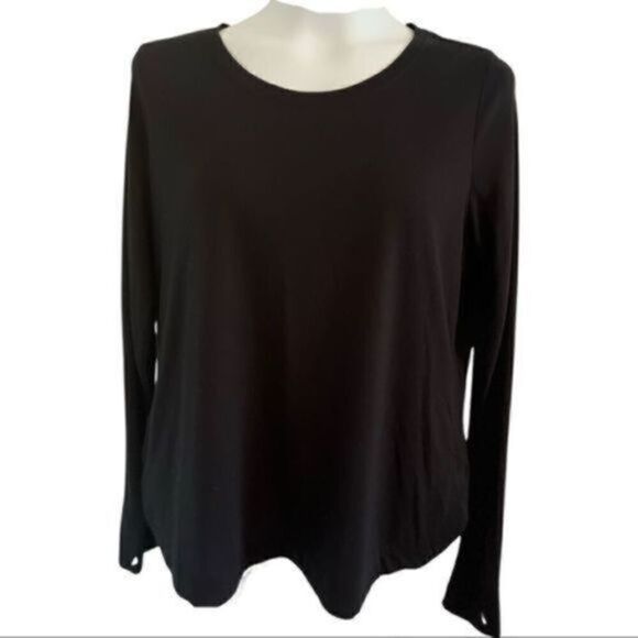 Zelos Black Long Sleeve Athletic wear Top. Size XL - Picture 1 of 5
